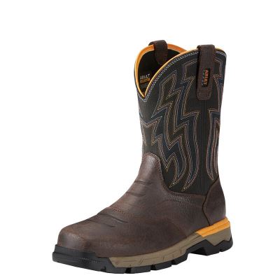 Ariat Work: Rebar Flex Western Composite Toe Zapatos de Seguridad Hombre - Chocolate Marrones (YLUHX